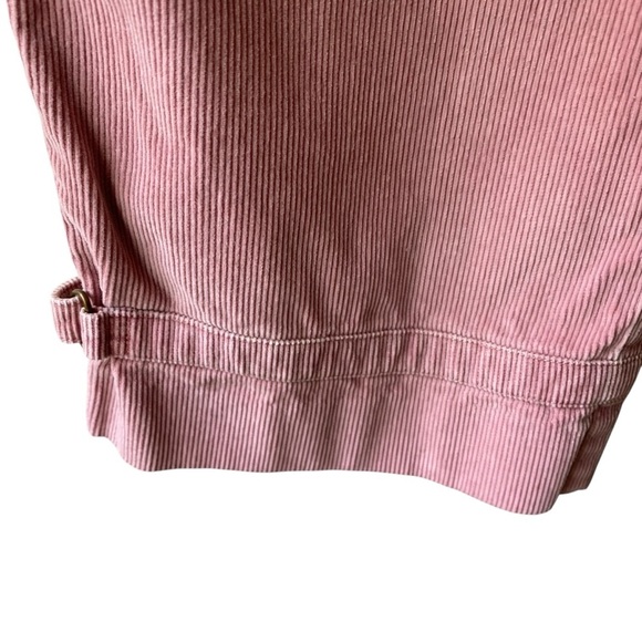 Garnet Hill Dusty Rose Pink High Waist Ribbed Cotton Corduroy Cuffed Pants SZ 8 - Picture 7 of 13